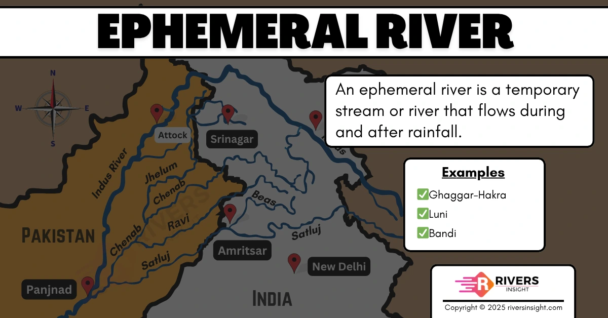 Ephemeral Rivers in India - Meaning, Features and Examples